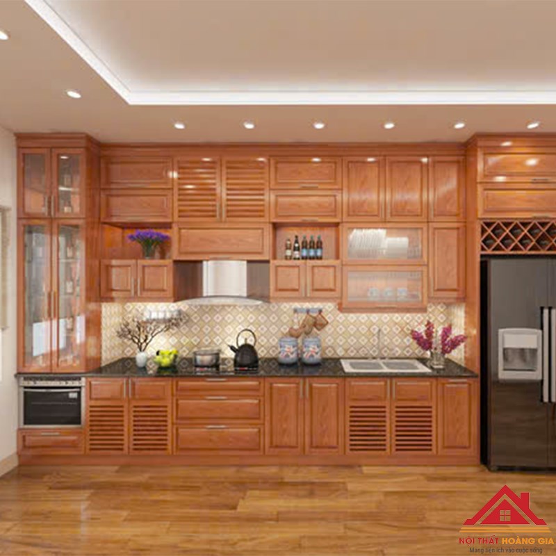 Tủ bếp gỗ xoan đào 18